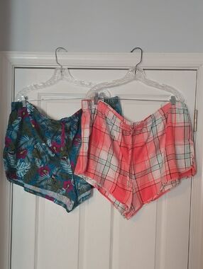 2 Pr - Drawstring Sleep Shorts